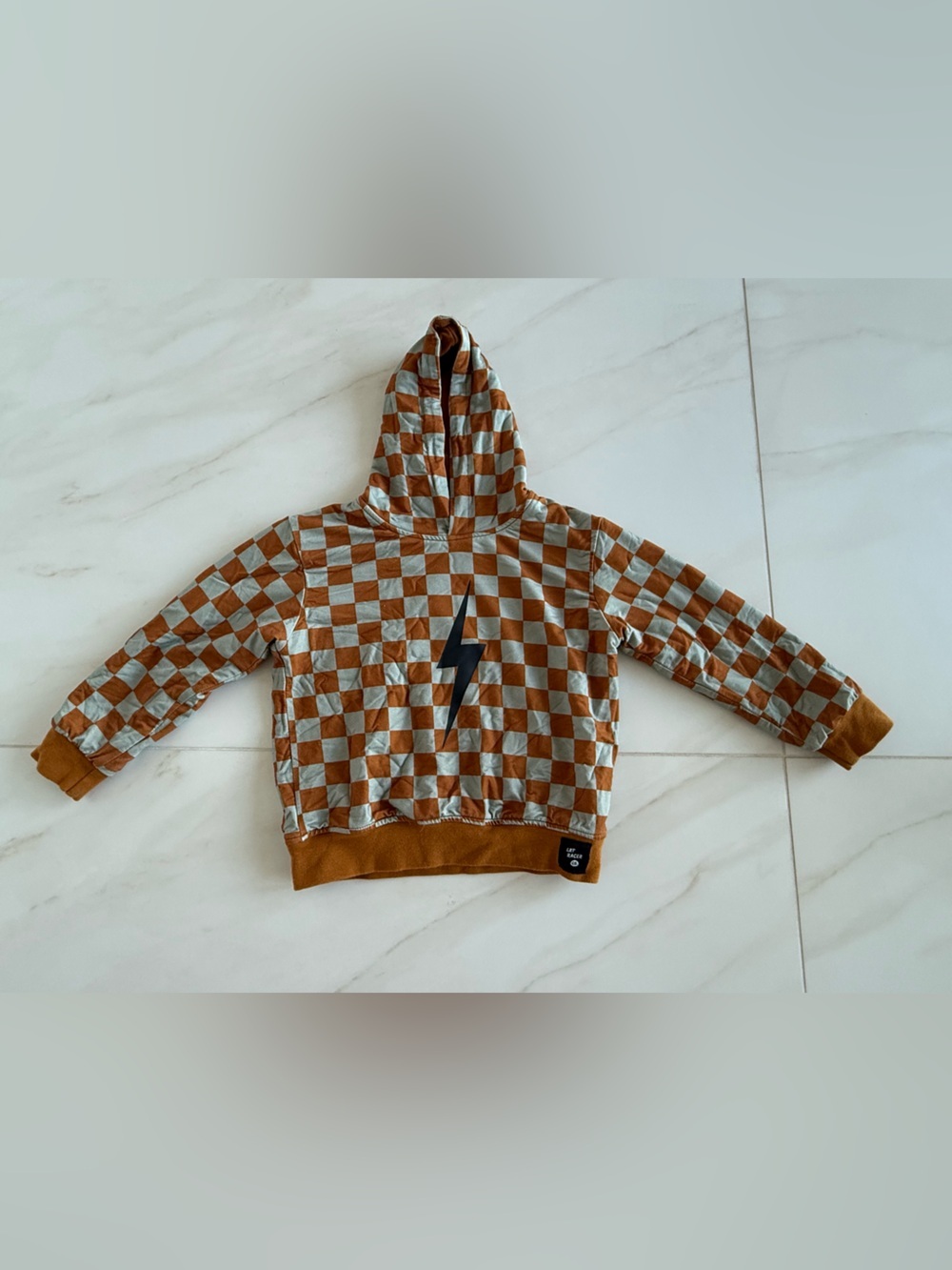 Little Rad Things Checkered Spark Hoodie - Picture 2 of 4